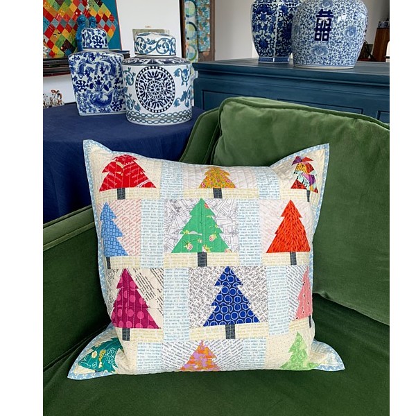 Christmas Trees Patchwork Pillow Pattern